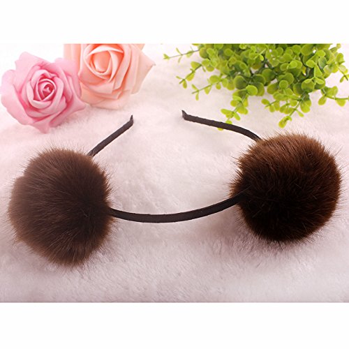 Elaine Room B Set Bear Ears Headband for Women Halloween Christmas Costume