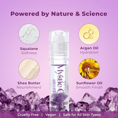 The Beauty Spy Mystic Gemstone Lip Oil - Hydrating Amethyst Lip Gloss