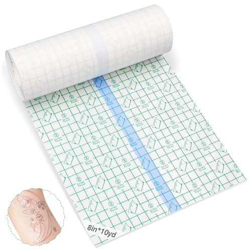 Tattoo Aftercare Bandage Roll 8in x 10 Yard - Waterproof Skin Repair Tape