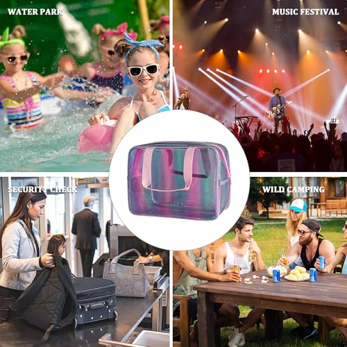 TotePrint Iridescent Waterproof TPU Travel Toiletry Bag Set (2-Piece)