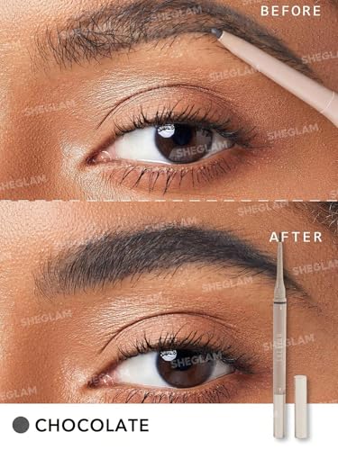SHEGLAM Waterproof Dual-Sided Eyebrow Pencil - Chocolate