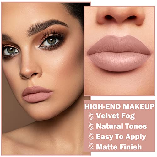 XINGXYUEL Matte Nude Lipstick - Waterproof Long Lasting 02