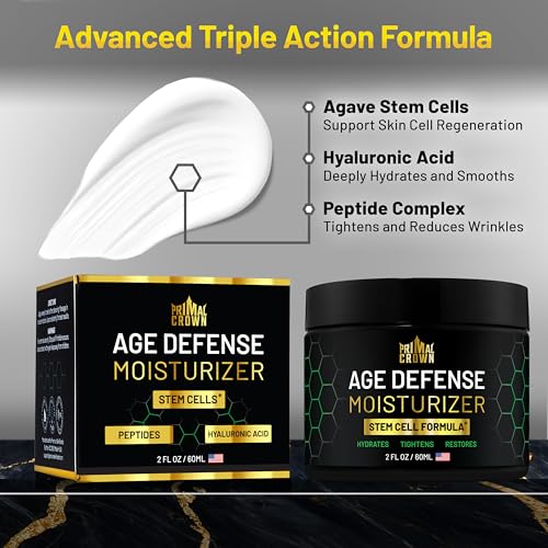 Men's Peptide Wrinkle Cream - Anti-Aging Face Moisturizer 2oz