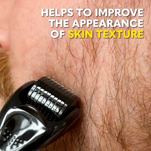 Beard Club Derma Roller with 540 Titanium Microneedles - Face, Body & Scalp