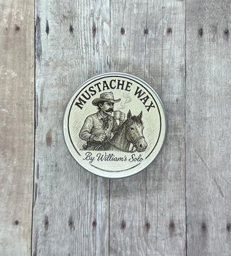 William's Solo Mustache Wax - Firm Hold Natural Styling Balm for Men