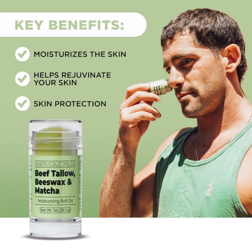 Santa Cruz Paleo Beef Tallow Matcha Moisturizing Balm Stick