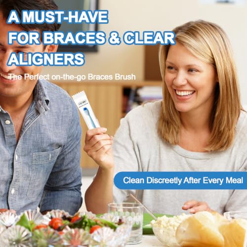 JOUGE Mint 4-in-1 Pre-Pasted Travel Toothbrush 40 Pack - No Water Needed