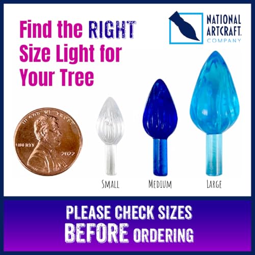 Small Twist-Style Ceramic Christmas Tree Light Ornaments - 144 Pack