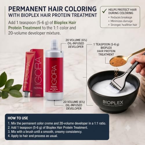 Bioplex Hair Protein Balls - Anti-Breakage Hair Protection for Bleaching & Coloring 100g