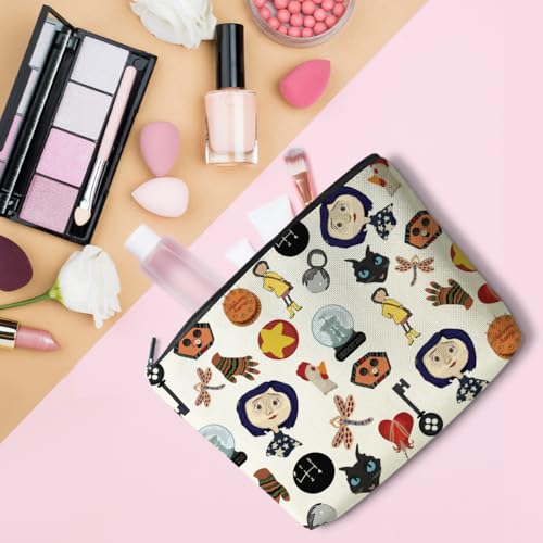 LONGXIN Mr. Bobinsky Cartoon Makeup Bag Large Capacity Zipper Pouch Gift