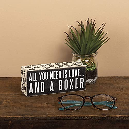 All You Need Is Love And A Dachshund Box Sign - 6" x 2.5"