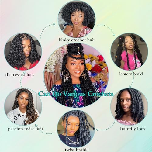 12 Inch Pre-Fluffed Afro Twist Hair 1B/30/27 - Pack of 8