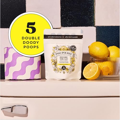 Poo-Pourri 2-in-1 Toilet Potty Pods - Original Citrus, 5 Ct