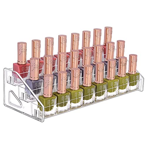 JessLab 3-Tier Clear Acrylic Nail Polish and Essential Oil Organizer