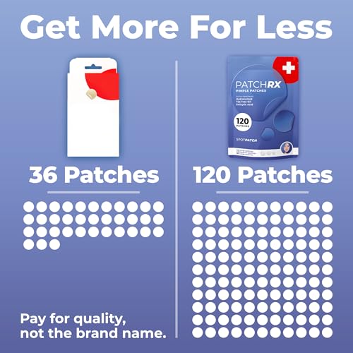 PatchRx Salicylic Acid Pimple Patches for Face, 120 Count — 1 Pack