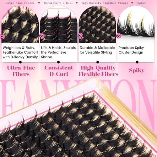 DIY Fairy Lash Clusters - Wispy D Curl 10-18mm, 3D Volume