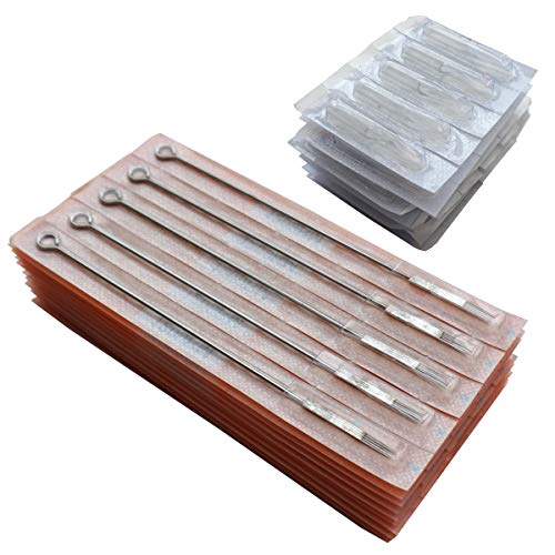 Needlehouse 9RM Tattoo Needles and 9F Tips Set - 50 Sterile Pieces