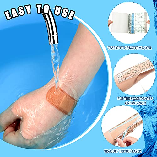 Nuanchu Waterproof Tattoo Aftercare Bandage 36 Pack 5.5x7.5 Inches