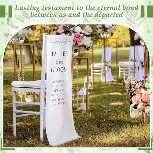 Wedding Memorial Chair Sign for Father of the Groom - Reserved Seat Decor