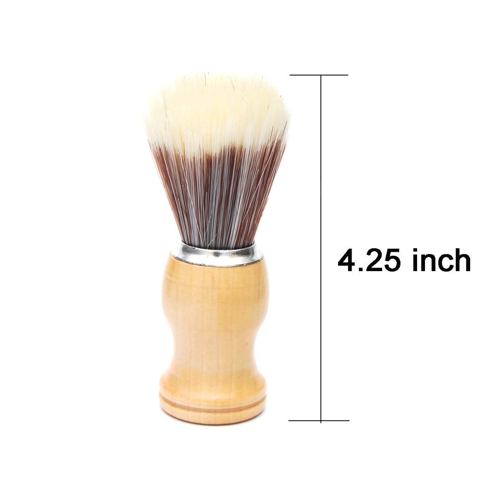 Shaving Brushes for Men with Wooden Handle Pure Hair Soft Face Cleaning Makeup Facial Razor Brush Shave Tools