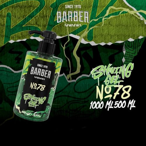 Barber Marmara No. 78 Transparent Shaving Gel, 16.9 oz - Professional