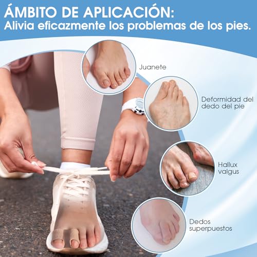 Semme Soft Toe Separators for Overlapping Toes, Bunions & Hammertoe Relief