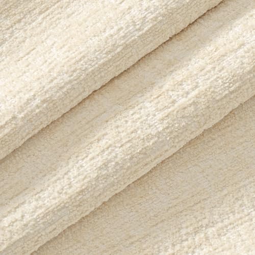 MIULEE Textured Chenille Pillow Covers 18x18 Beige - Set of 2