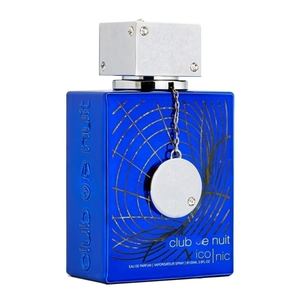 Chthen Club de Nuit Blue Iconic for Men Eau de Parfum Spray, 3.6 Ounce/105ml