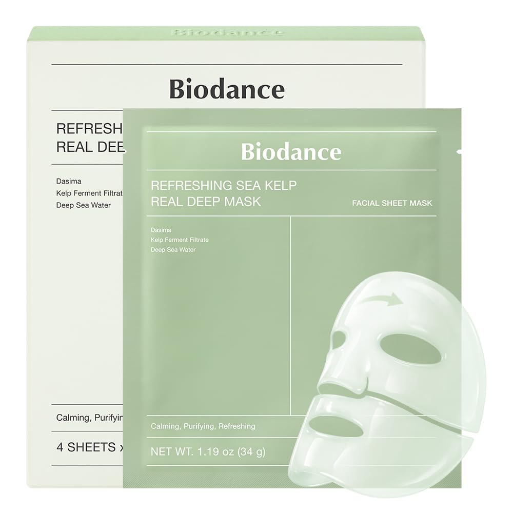 Bio-Collagen Deep Hydrating Hydrogel Face Mask - Pore Minimizing & Plumping | 1.19oz (34g) x 4 Pack