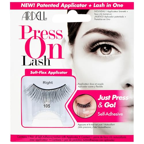 Ardell Press On Lashes 105 - Self-Adhesive Eyelashes with Soft-Flex