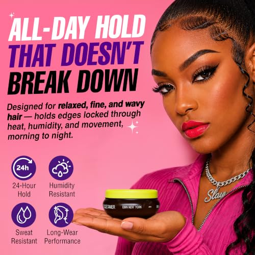 EBIN NEW YORK 24-Hour Ultra Hold Edge Tamer - 4 Fl Oz, Strong, Humidity-Resistant