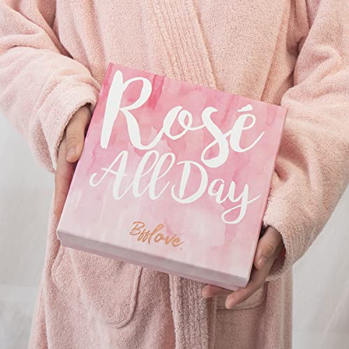 BFF LOVE Rose Water Spa Gift Set for Women - 6 Piece Skincare Kit, Moisturizing & Relaxing