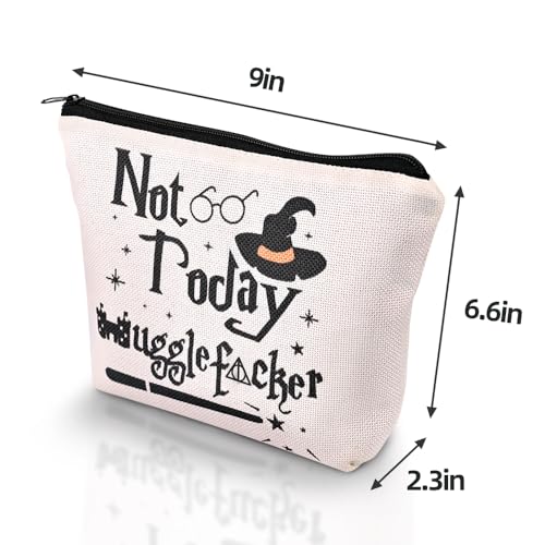 Funny Not Today Makeup Bag - Magic Wizard Cosmetic Bag for Women
