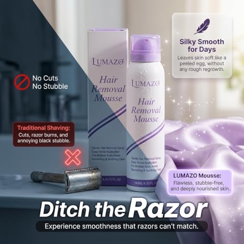Hair Removal Cream, Smooth Hair Removal Spray? Fast Acting Cloud Sense with Aloe & Hyaluronic Acid for Women & Men (1pc)
