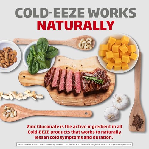 Cold-Eeze Honey Lemon Zinc Lozenges - 25 Count, 2 Pack for Cold Relief