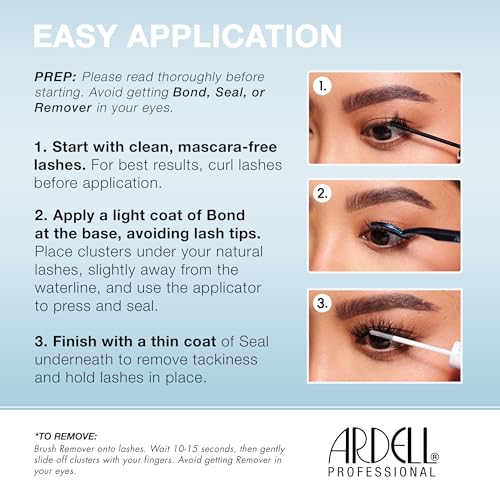 Ardell Fauxmink Seamless Underlash Extensions 100 Ct - Natural Faux Mink Clusters