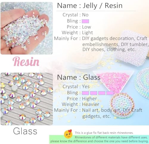 qiipii Light Purple Dark Purple Series Resin Rhinestones for Crafts & Nail Art 3mm-5mm