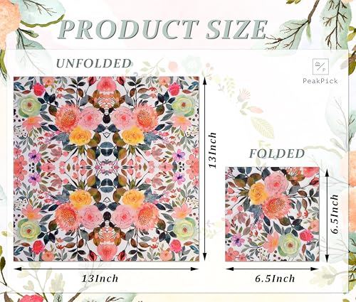 Elegant Floral Paper Napkins - 60 Pack for Parties & Events