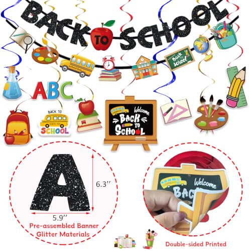 Back to School Decorations Kit - 78pcs Party Supplies Set