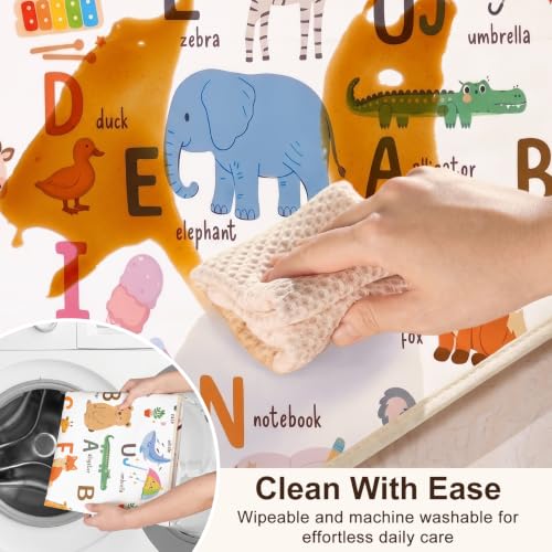 Basumee Waterproof Splat Mat for High Chair | 46"x42" Non-Slip
