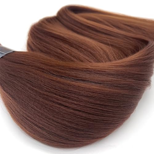 UPruyo 30 Inch Brown Pre Stretched Kanekalon Braiding Hair Extensions Pack of 8