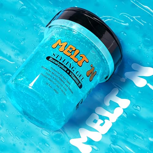 EBIN NEW YORK Melt'n Styling Gel, Eucalyptus & Vitamin E, 32oz