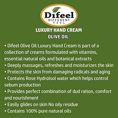 Difeel Olive Oil Hand Cream 1.5oz - Nourishing Moisturizer, 6-Pack