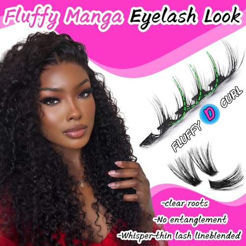 OOPPOO Lash Clusters Eyelash Extensions 100D+100D Thick Volume Mink Lashes