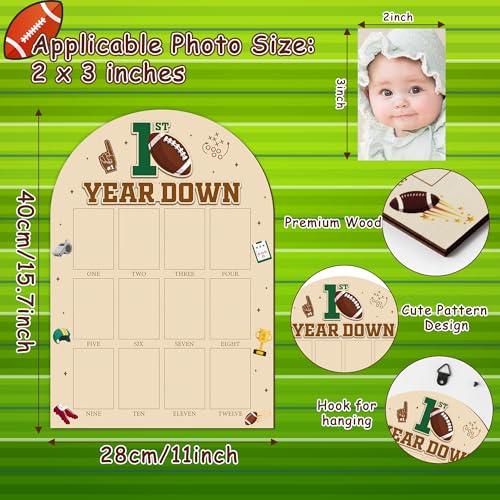 R HORSE 3D Football Photo Frame for Baby's 1st Year Milestones