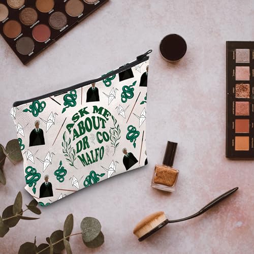 MNIGIU Draco Magic School Fan Makeup Zipper Pouch - Medium Gift for Fans