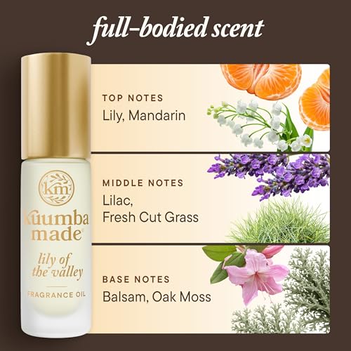 Kuumba Made Lily of the Valley Roll-On Fragrance Oil, 0.15 Fl Oz - Vegan & Alcohol-Free