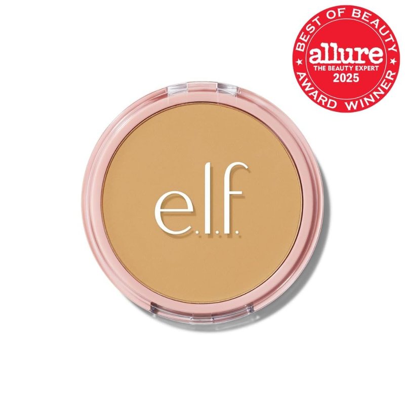 e.l.f. Halo Glow Powder - Ultra-Fine Finishing Powder for Pores & Fine Lines | Vegan, Medium Neutral