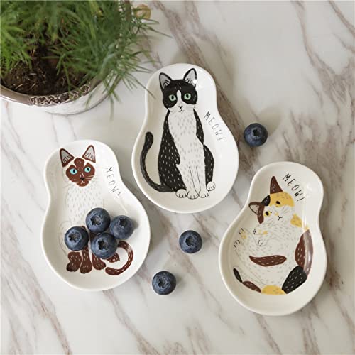 Ceramic Cat Spoon Rest and Stainless Steel Spoon Set for Coffee