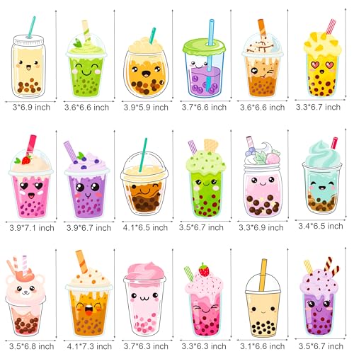 Bubble Tea Hanging Swirls - 20pcs Boba Tea Party Decorations